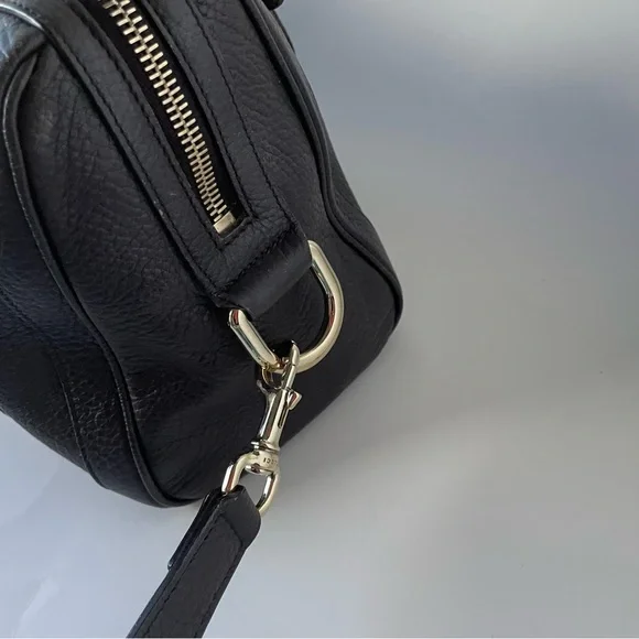 Gucci Leather Handbag Dark Brown Authentic - Picture 12 of 16